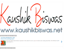 Tablet Screenshot of kaushikbiswas.net